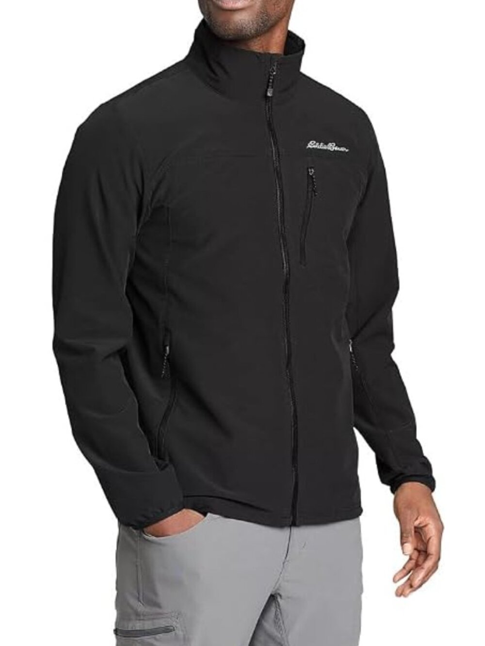 Eddie Bauer Men's Black‎ Stratify 2.0 Soft Shell Jacket Size M